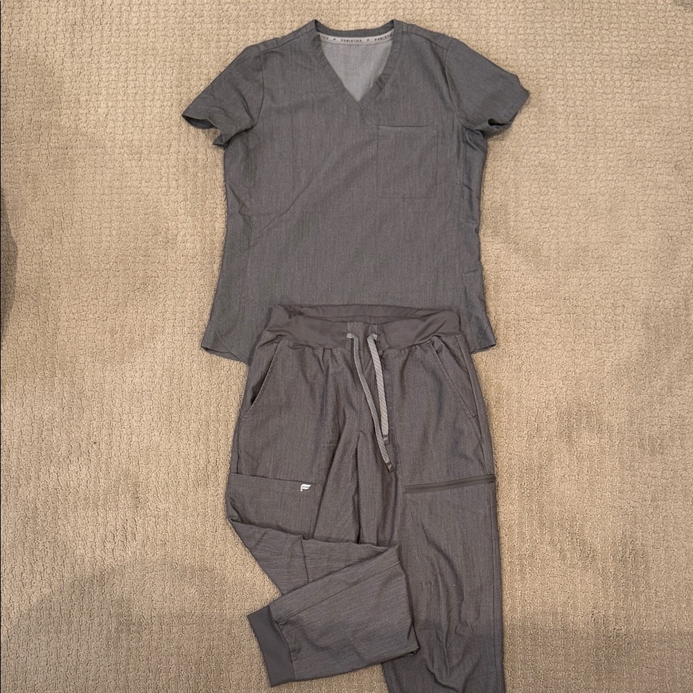 Gray Scrub Set